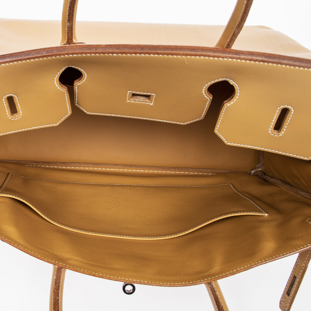 Hermes Birkin 40 in Curry Yellow Chamonix Leather - Picture 9 of 9